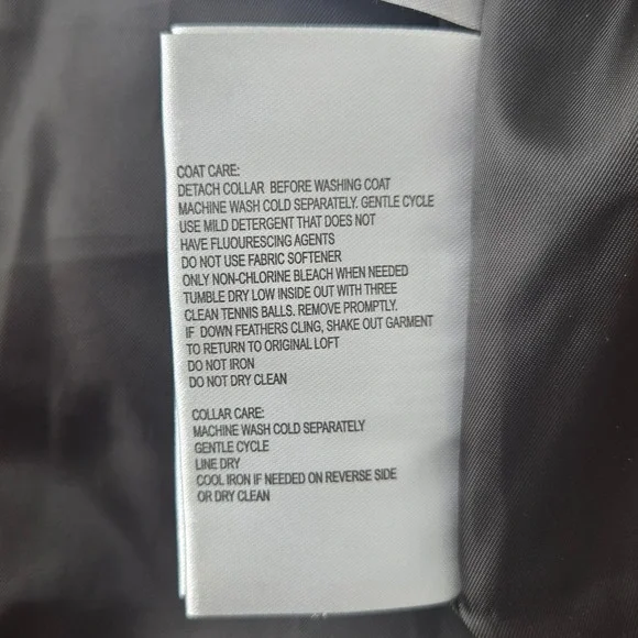 Michael Kors Women's Hooded Puffer Coat Faux Fur Down Fill Olive Green Small - Picture 8 of 8